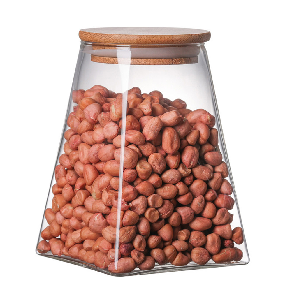 Food Storage Jars - Glass Grains Storage Tank Airtight Sealed