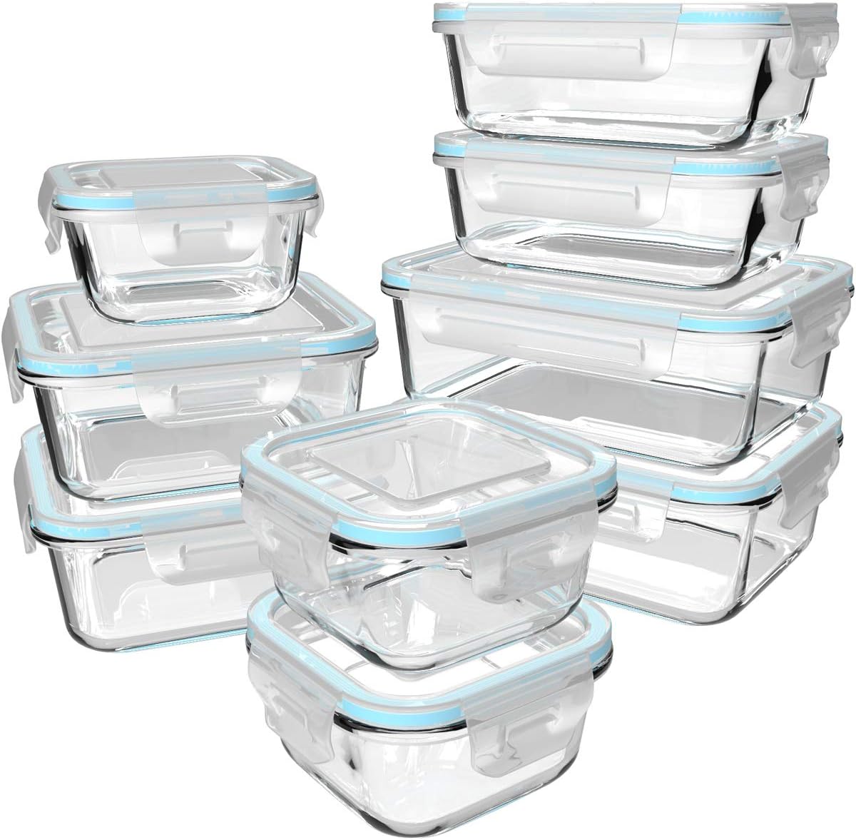 Storage Food Prep - 18 Piece Glass Food Storage Containers