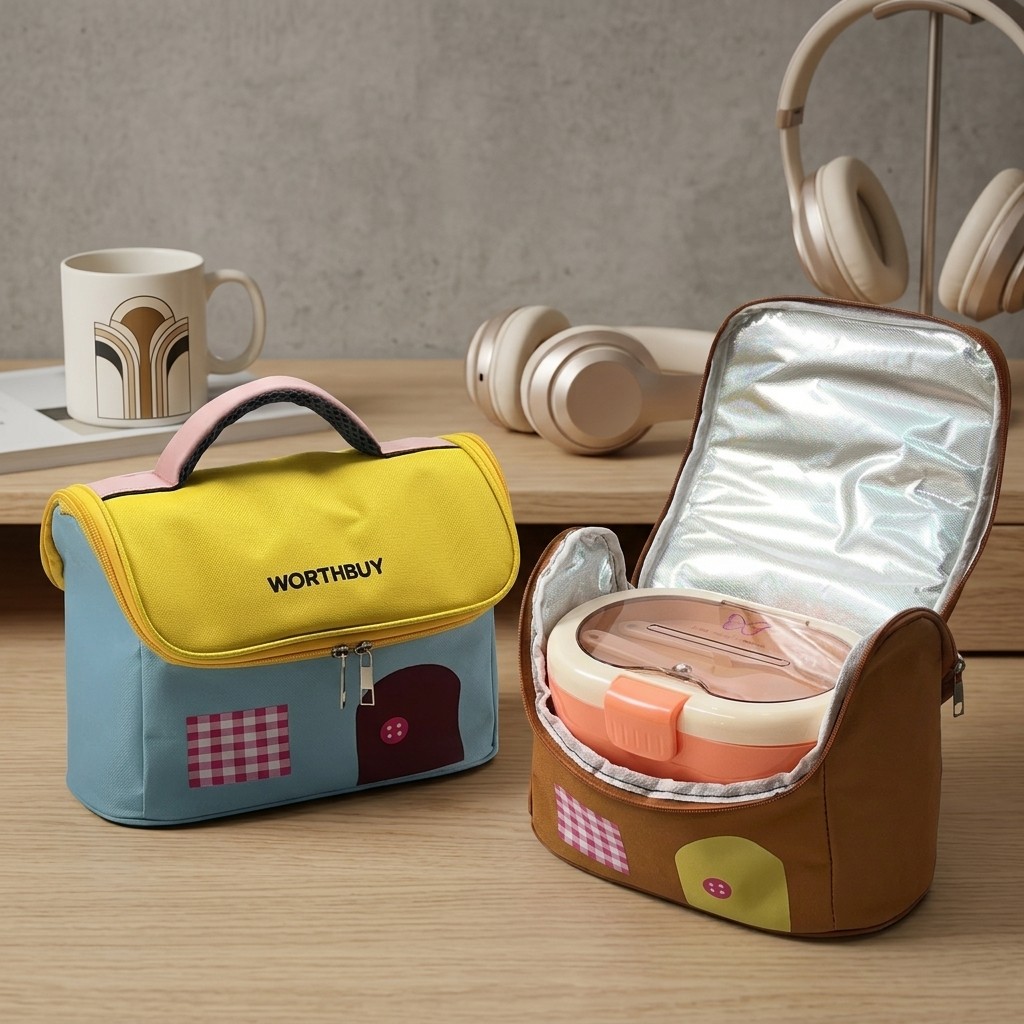 Food Storage Warmer - Oxford Thermal Lunch Bag with Zipper