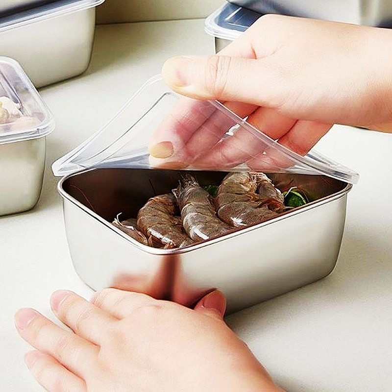 Food Storage Underground - 600ml Stainless Steel Refrigerator Food Storage