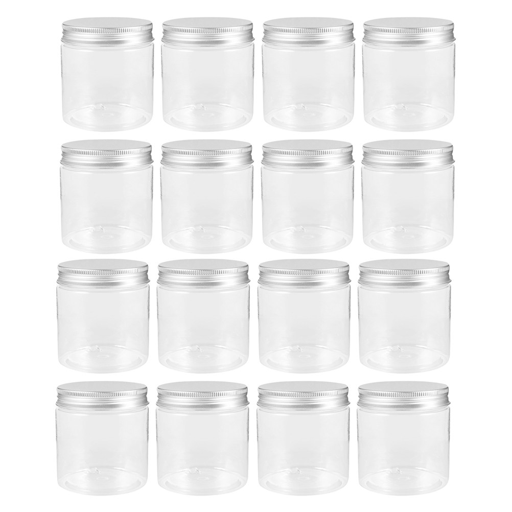Food Storage Jars - 20Pcs Transparent Pet Jars with Sealing