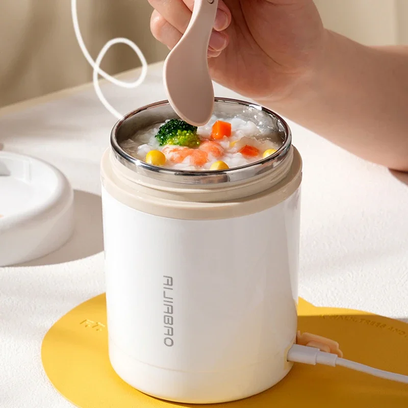 Food Storage Warmer - 600ML Portable USB Electric Heating Lunch