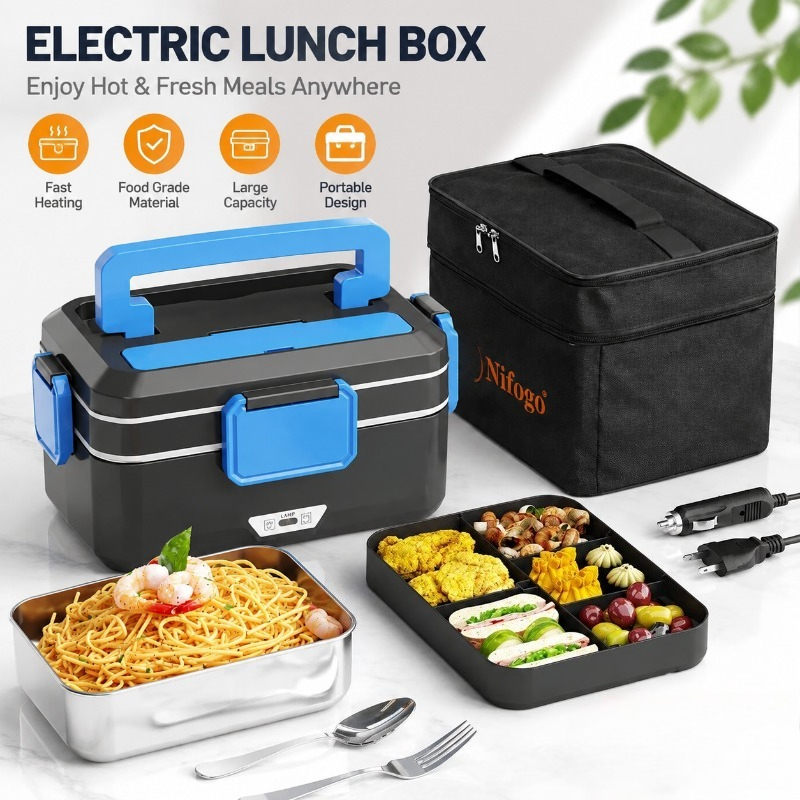 Food Storage Warehouse - Dual‑Use Electric Heated Lunch Box, 12V