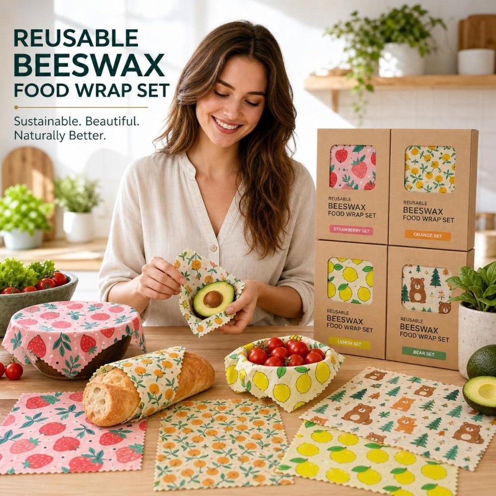 9pcs Multi Size Beeswax Food W - Beeswax Food Wrap review and price