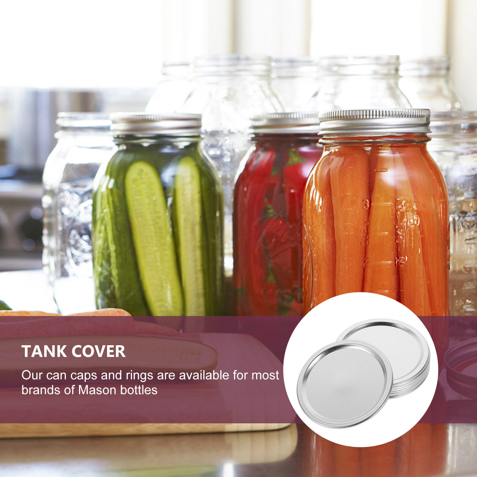 20Pcs Metal Jar Lids Airtight  - Food Storage Jars review and price