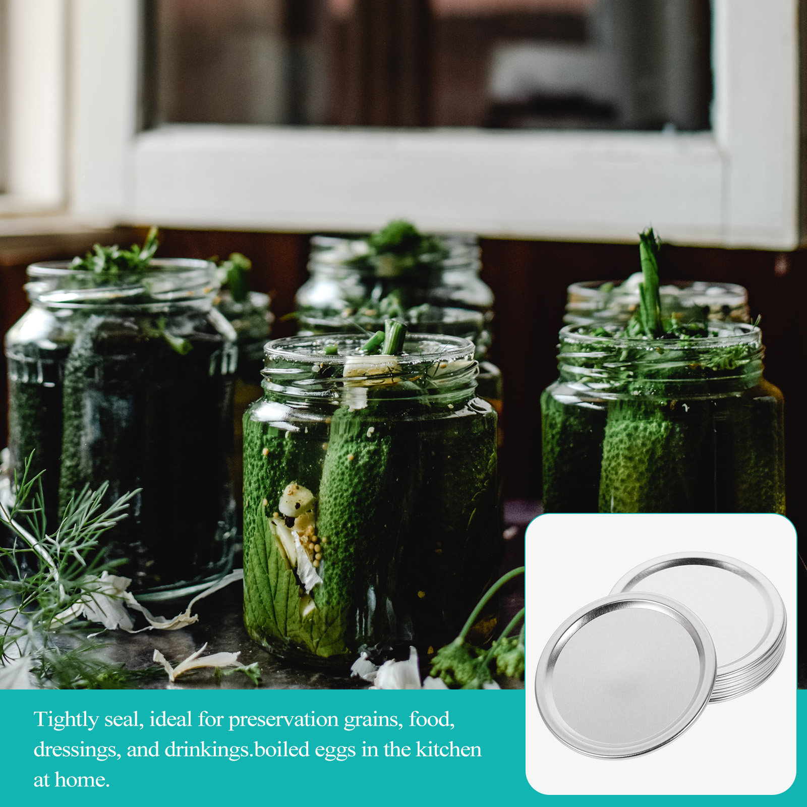 20Pcs Metal Jar Lids Airtight  - Food Storage Jars review and price