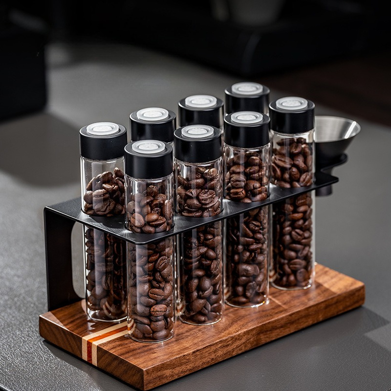 JUSTINLAU Glass Coffee Bean St - Food Storage For Room review and price
