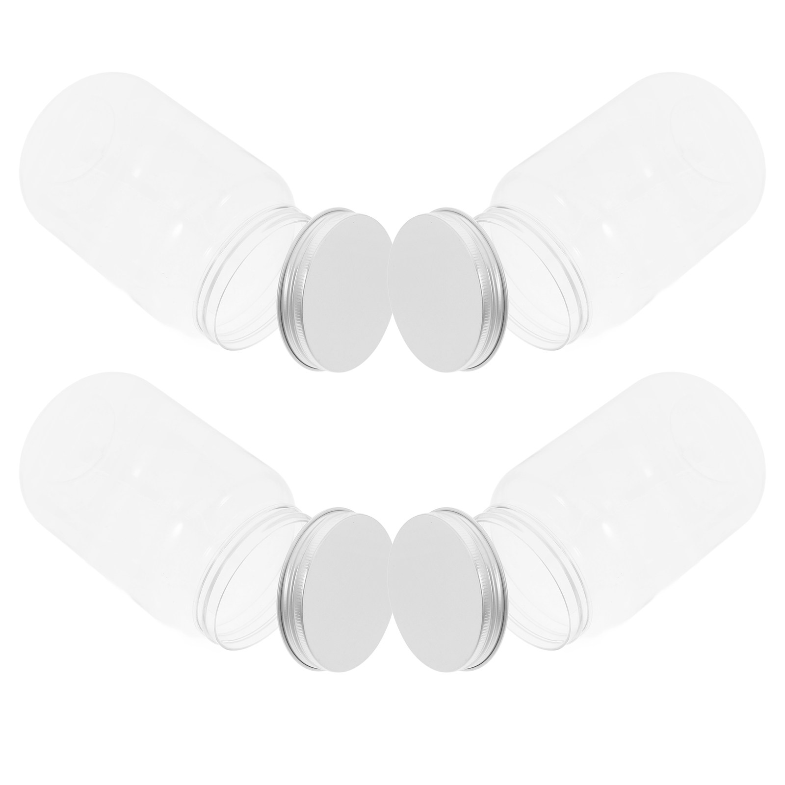 4Pcs Transparent Plastic Jars  - Airtight Cereal Jar review and price