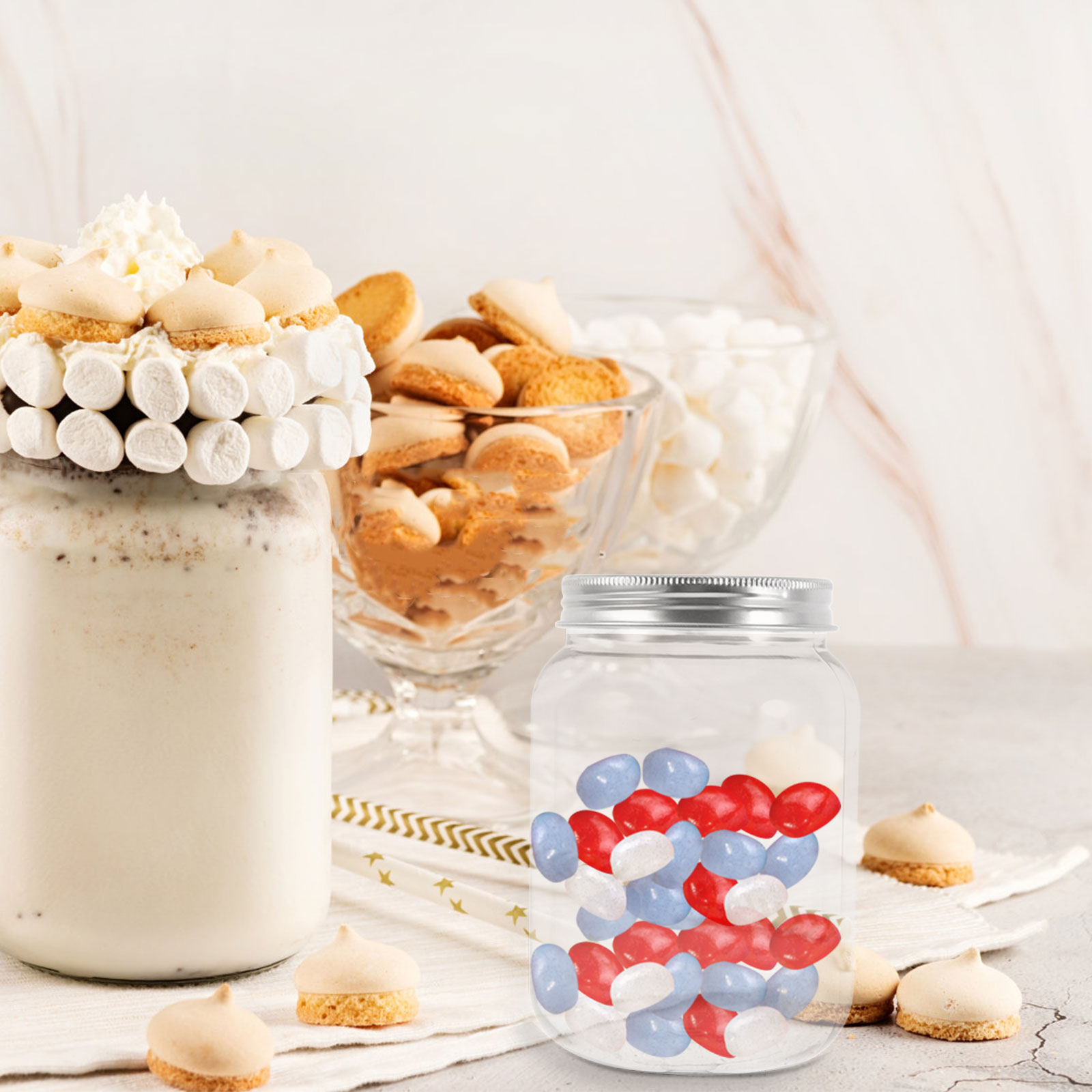 4Pcs Transparent Plastic Jars  - Airtight Cereal Jar review and price