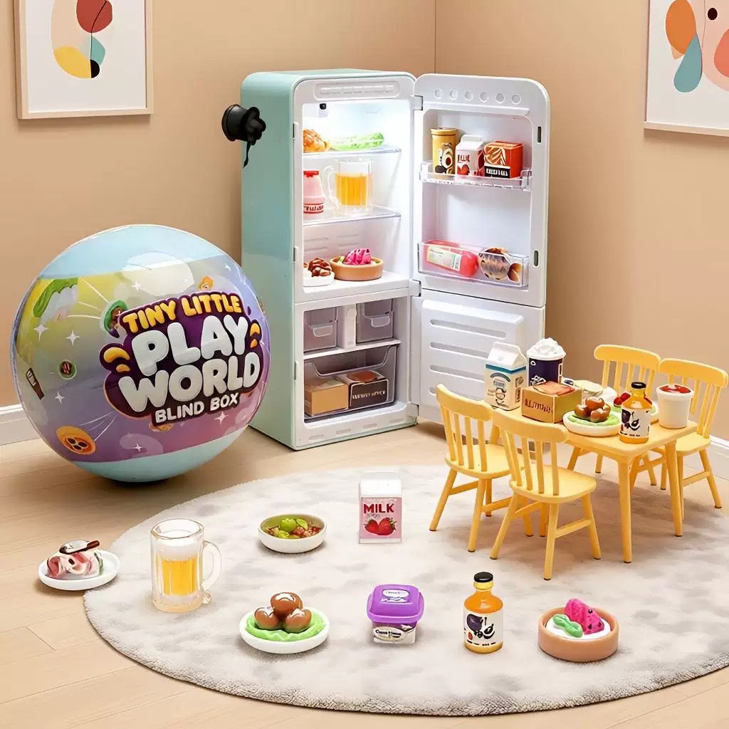 4-Color Mini Fridge Blind Box  - Food Storage On Table review and price