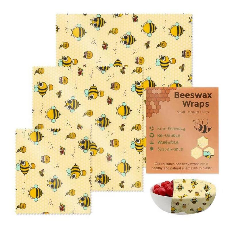 3pcs Reusable Food Fresh Keepi - Beeswax Food Wrap review and price