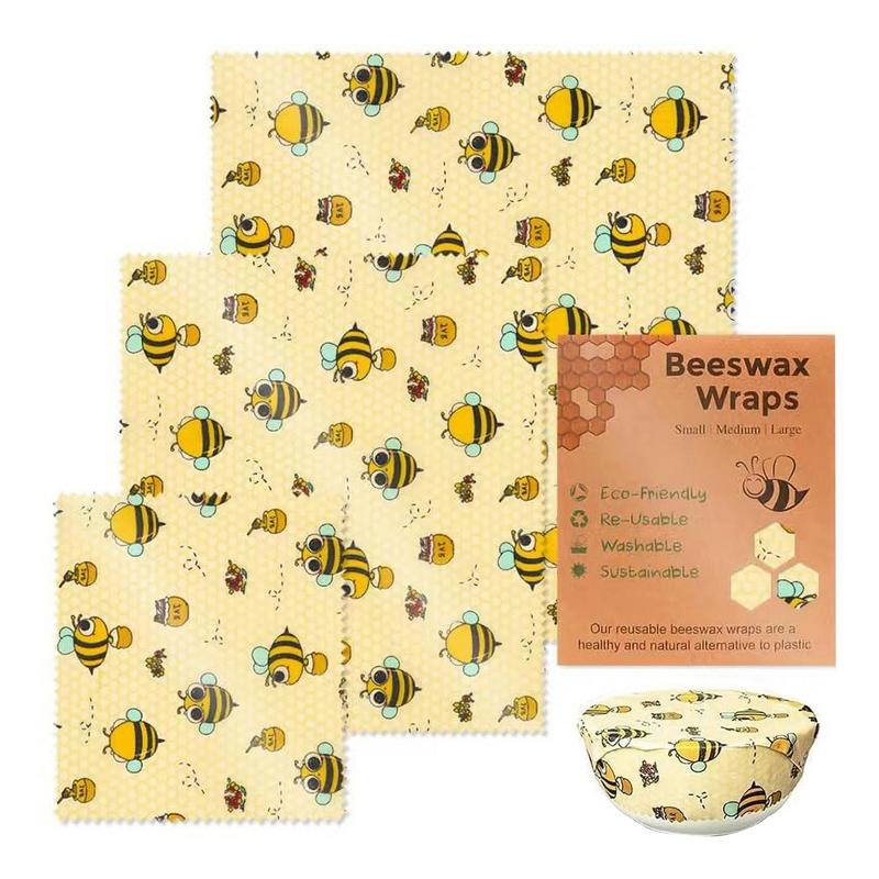 3pcs Reusable Food Fresh Keepi - Beeswax Food Wrap review and price