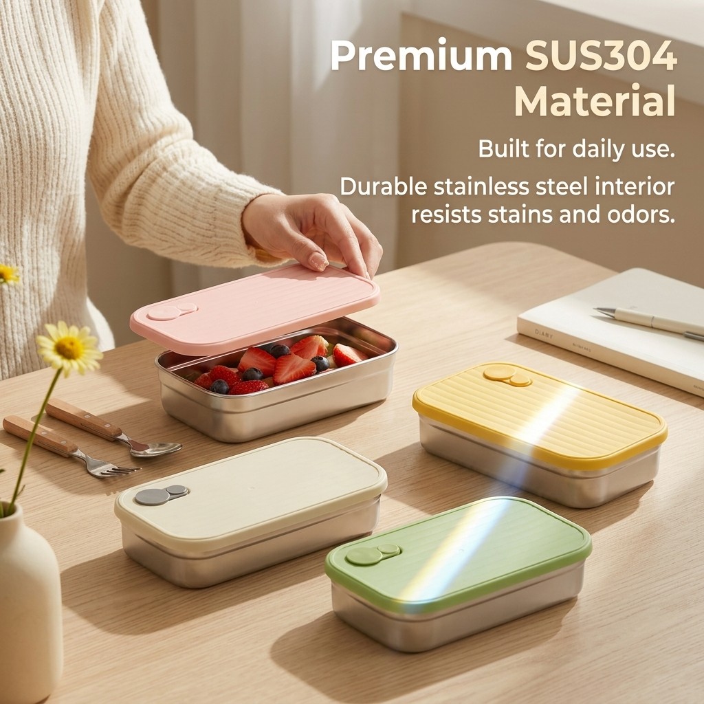 Stainless Steel Bento Box Meta - Storage Food Prep review and price