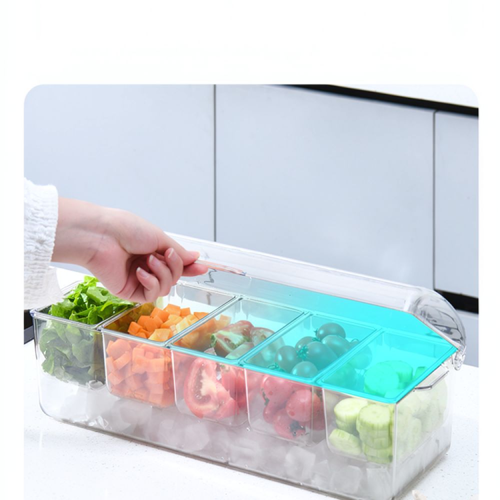 Divided Salad Container Servin - Storage Food Prep review and price