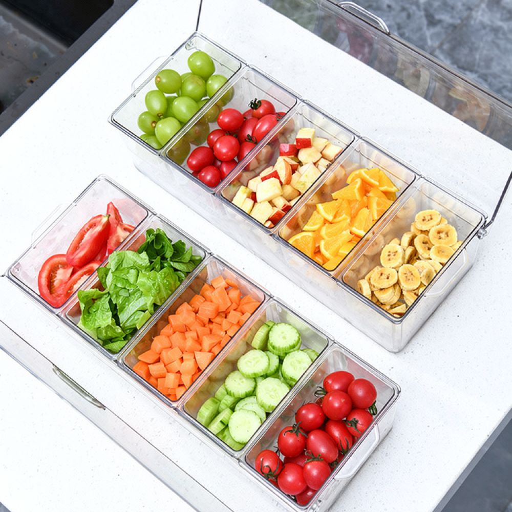Divided Salad Container Servin - Storage Food Prep review and price
