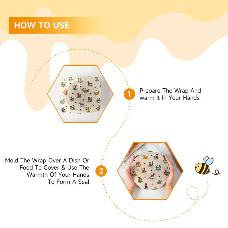 6 Packs (2S. 2M, 2L) Reusable  - Beeswax Food Wrap review and price