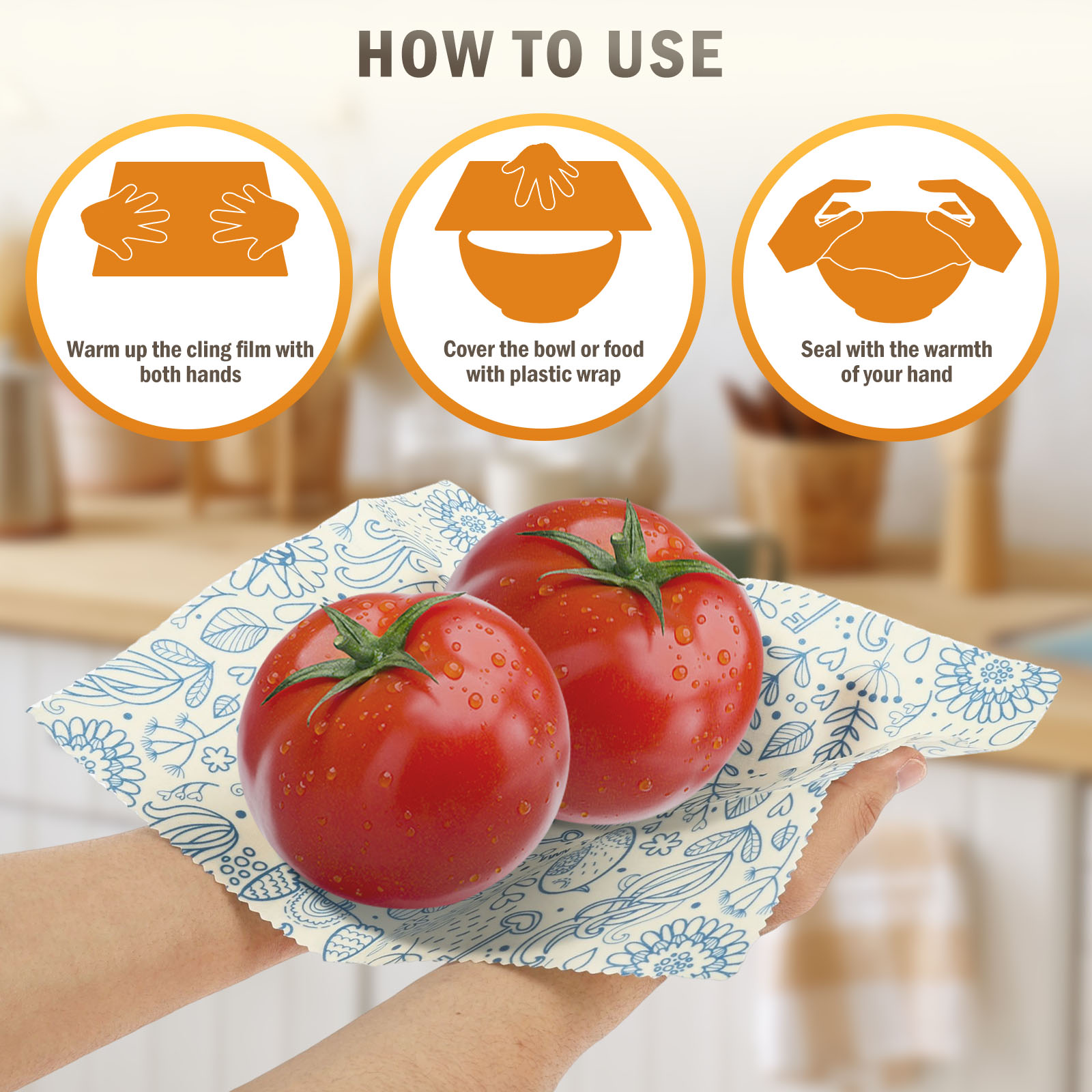 9 Pcs Organic Beeswax Wrap Reu - Beeswax Food Wrap review and price