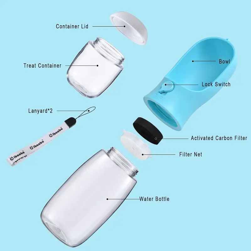 Dog Water Bottle with Food Con - Food Storage Necessities review and price