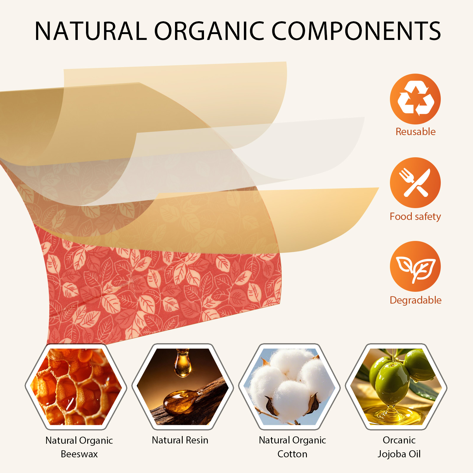 11Pcs Beeswax Food Wraps Organ - Beeswax Food Wrap review and price