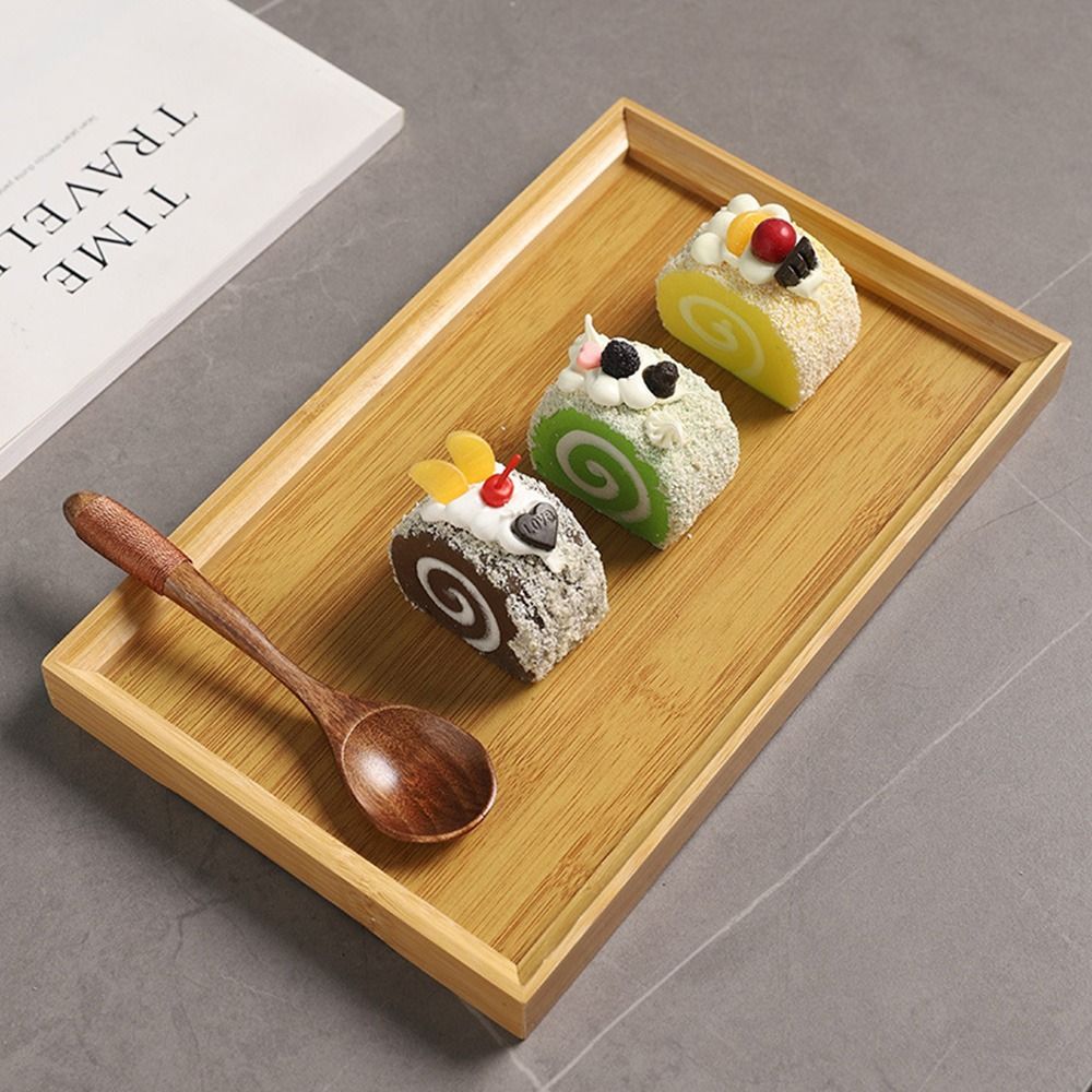 Decorate Tray Natural Bamboo B - Food Storage On Table review and price