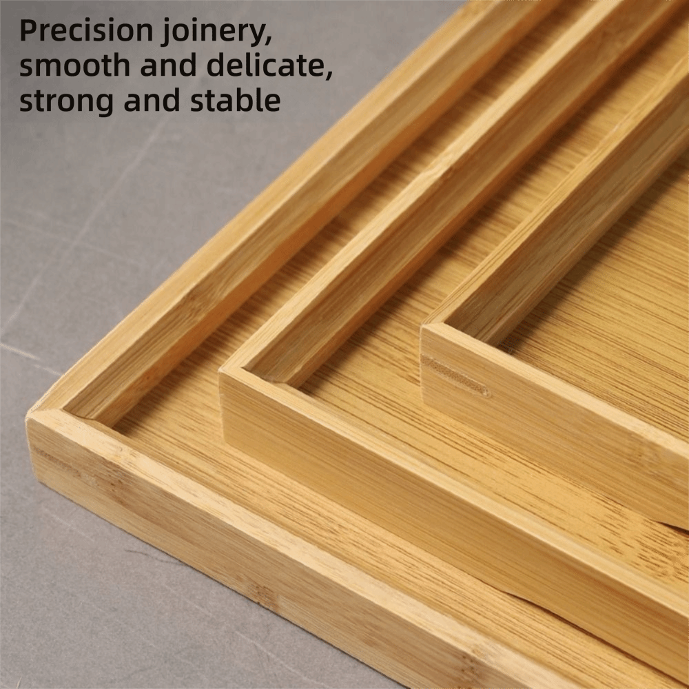 Decorate Tray Natural Bamboo B - Food Storage On Table review and price