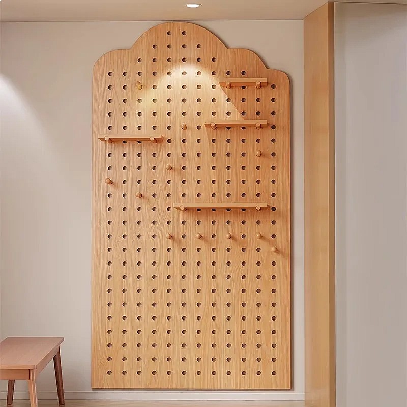Solid Wood Pegboard Storage Sh - Food Storage For Room review and price