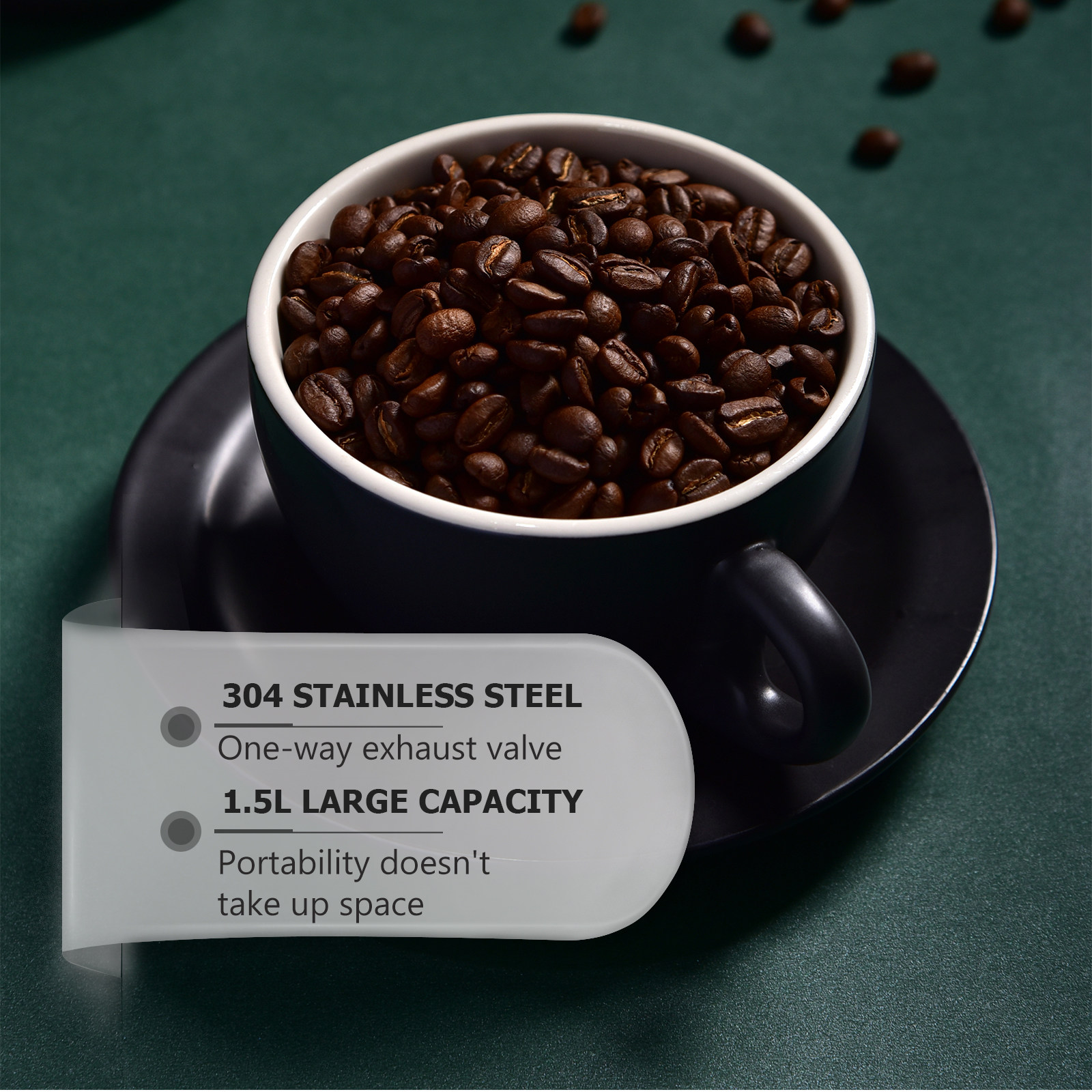 1Pcs Coffee Bean Storage Conta - Food Storage Jars review and price