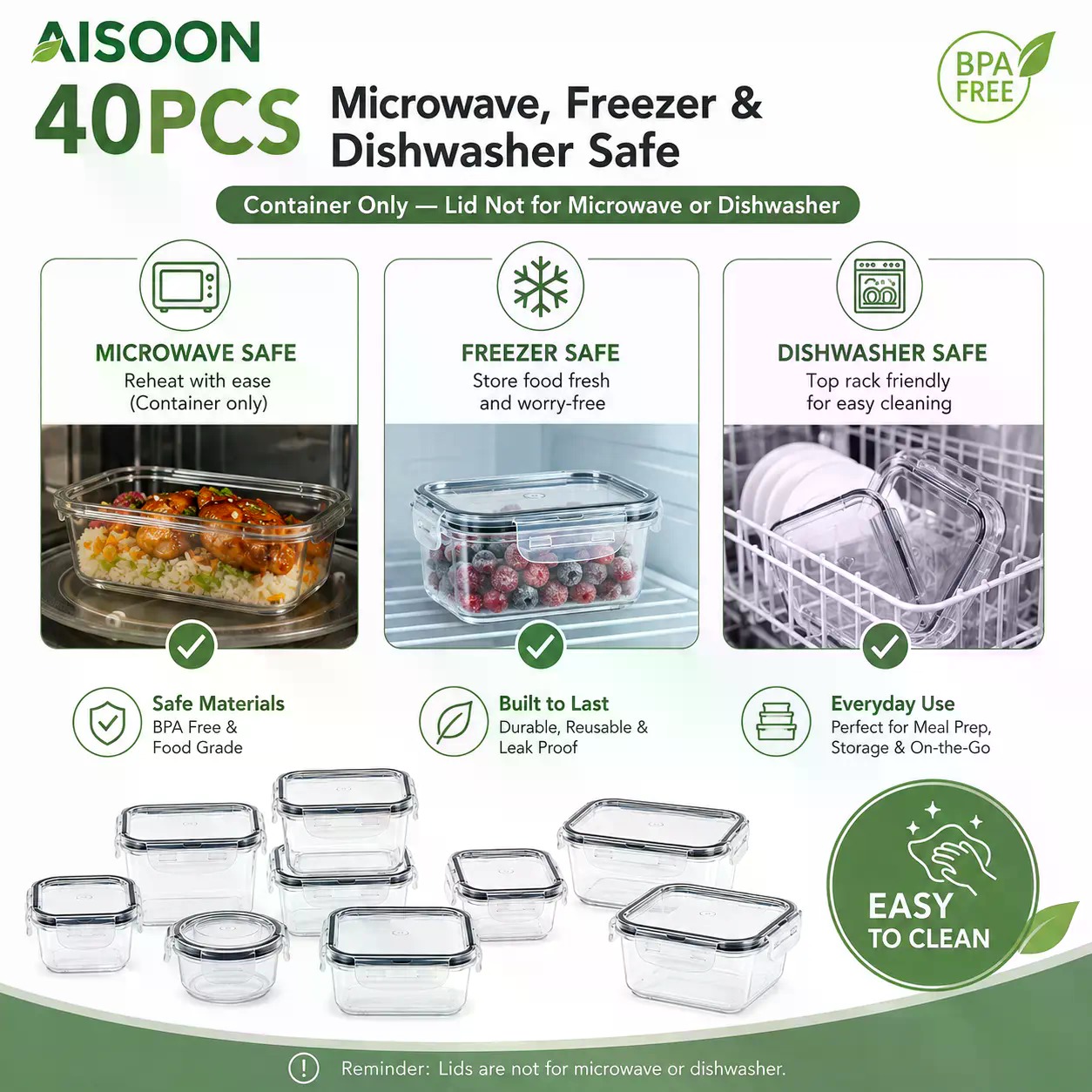 40 PCS Extra Large 85oz Silico - Food Storage Warehouse review and price