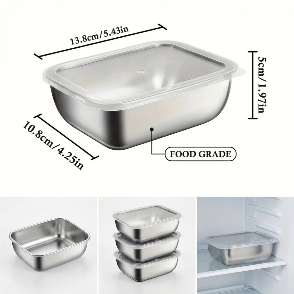 6PCS Stainless Steel Food Stor - Food Storage Warehouse review and price