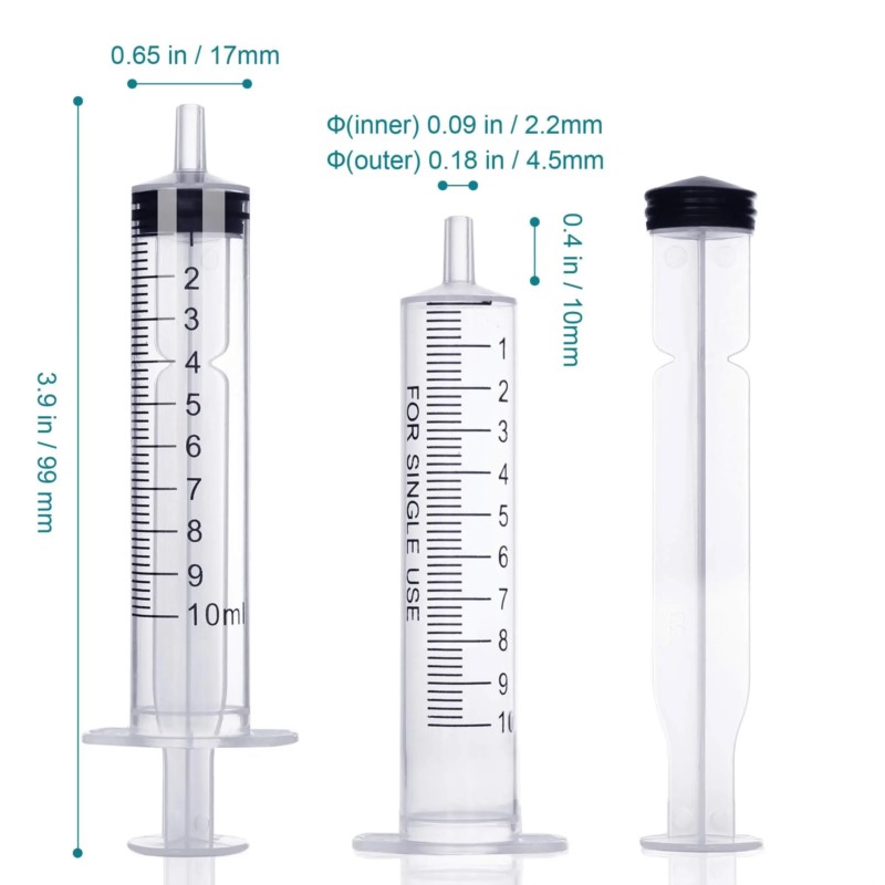 Plastic Syringes 10ml Without  - Food Storage Without Plastic review and price
