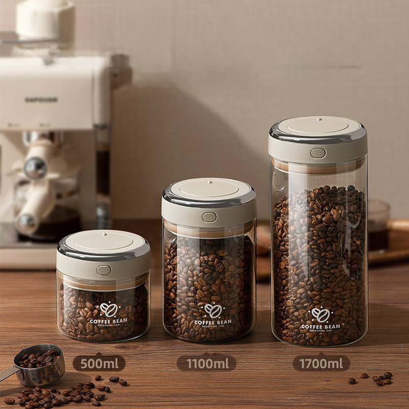 500/1100/1700ml Coffee Beans V - Food Storage Jars review and price