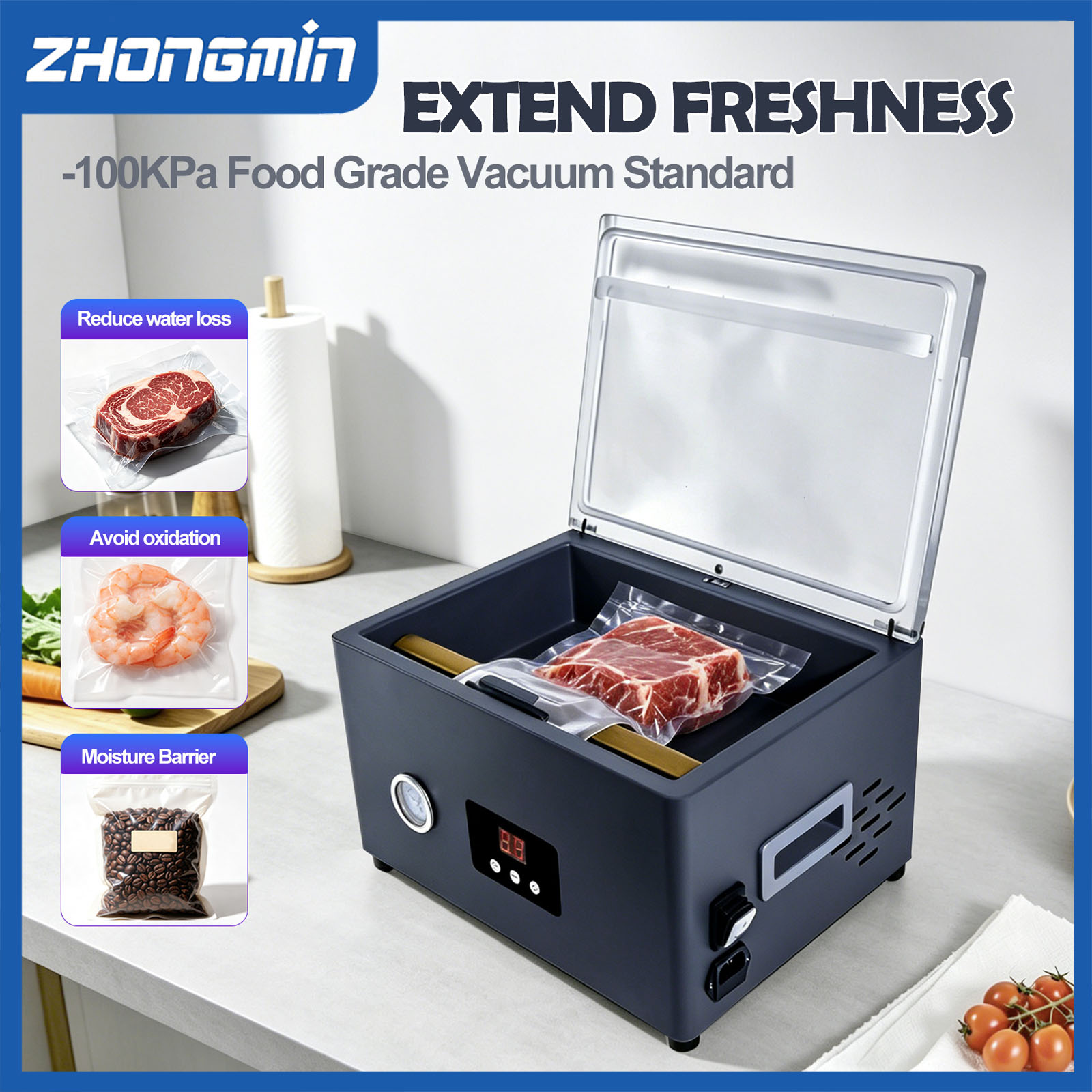 ZM-CVS300 Food Vacuum Sealer M - Food Storage Machine review and price