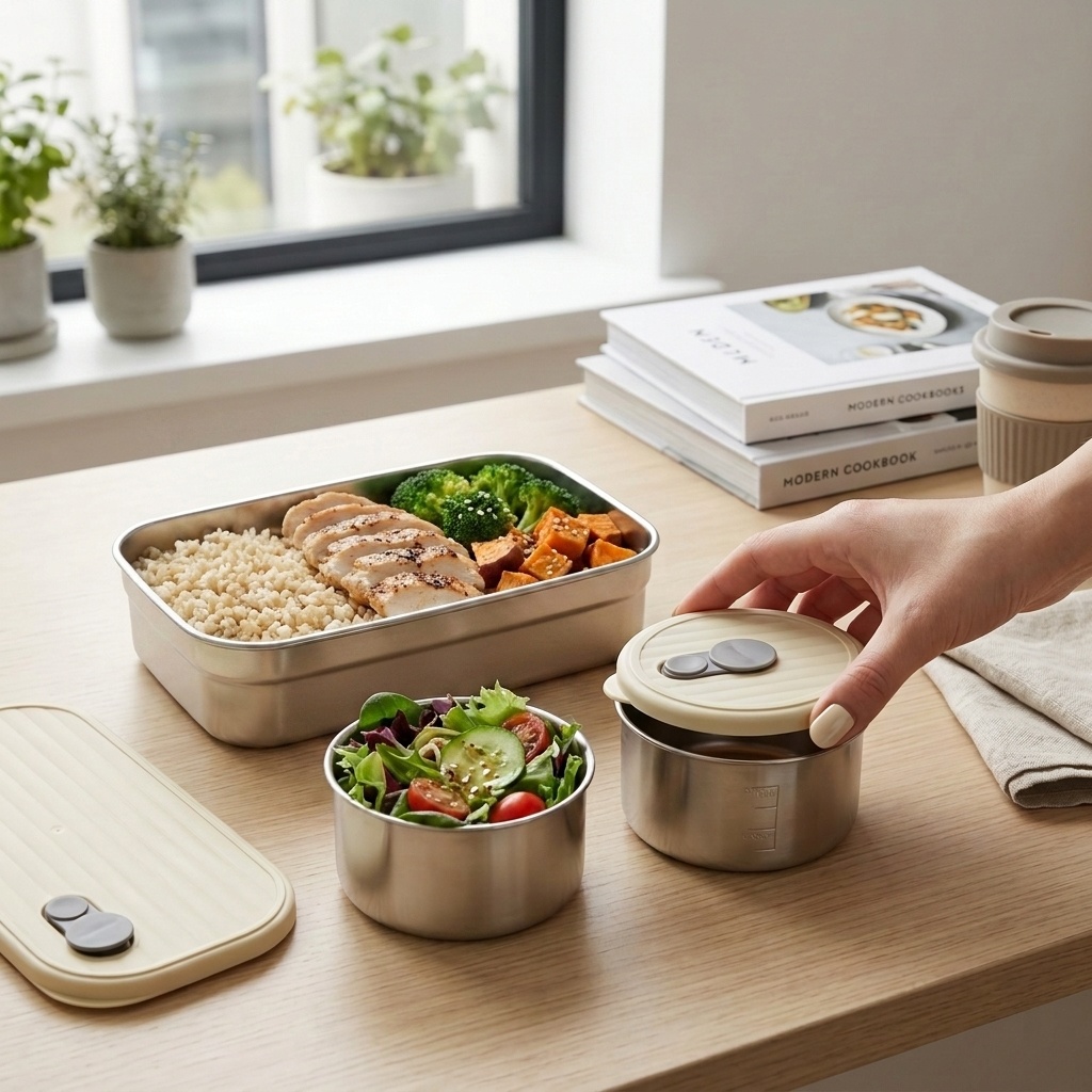 Microwave Safe 304 Stainless S - Storage Food Prep review and price