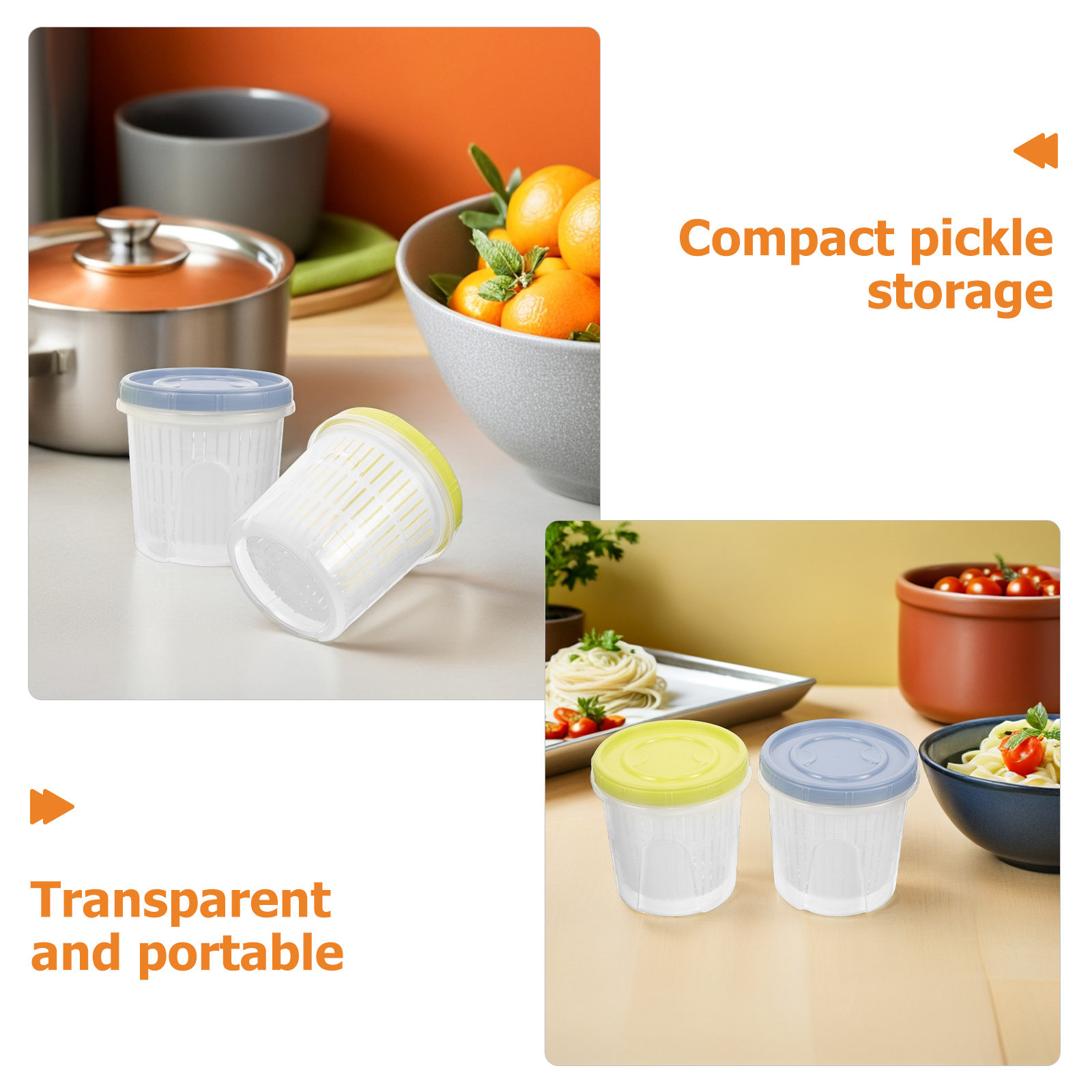 3Pcs Pickle Container Sealed S - Food Storage Jars review and price