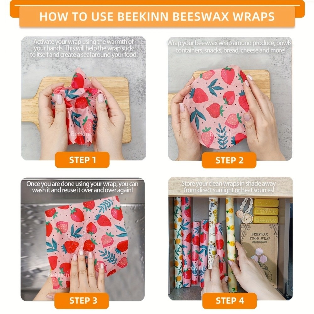 9pcs Multi Size Beeswax Food W - Beeswax Food Wrap review and price