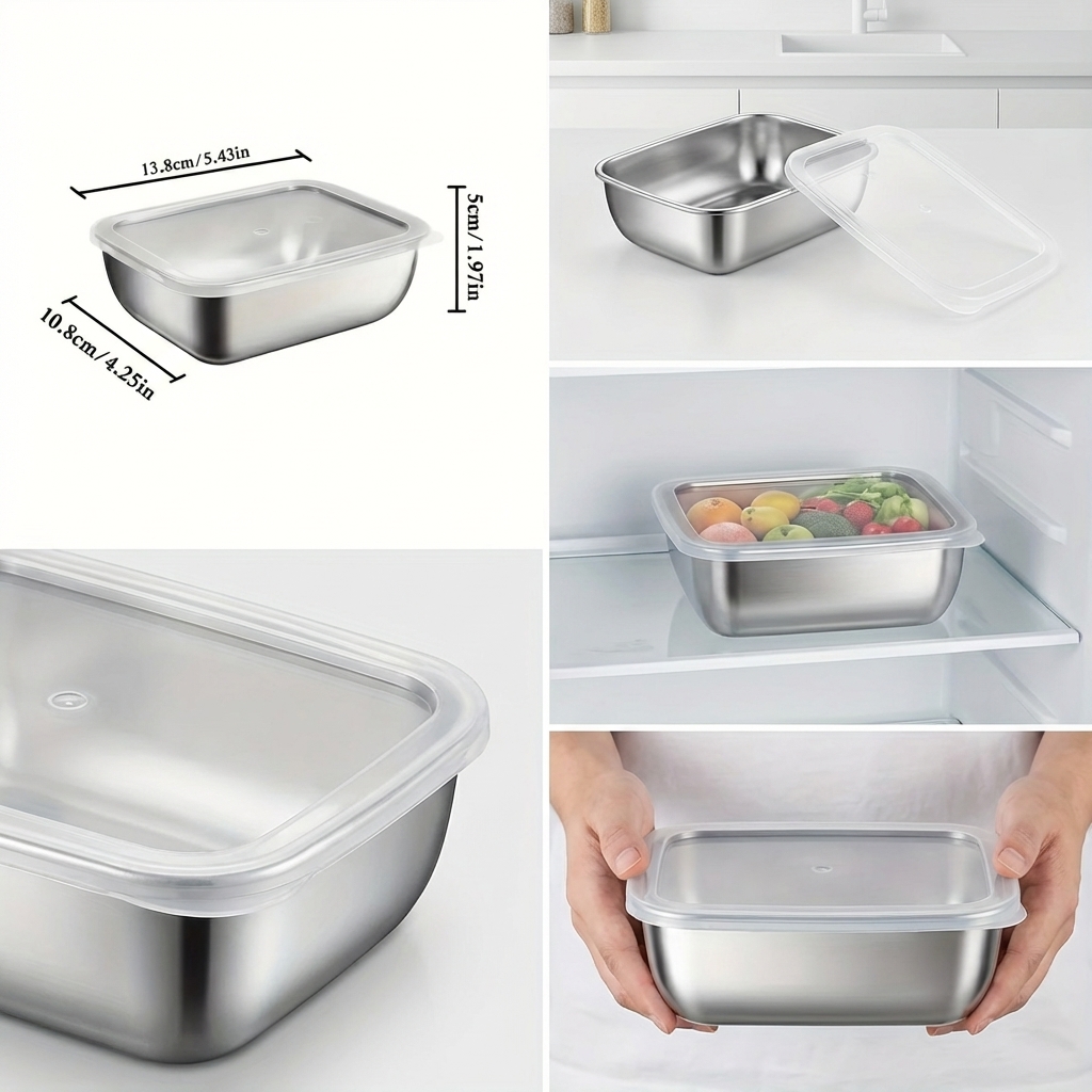 5PCS Stainless Steel Food Stor - Storage Food Prep review and price
