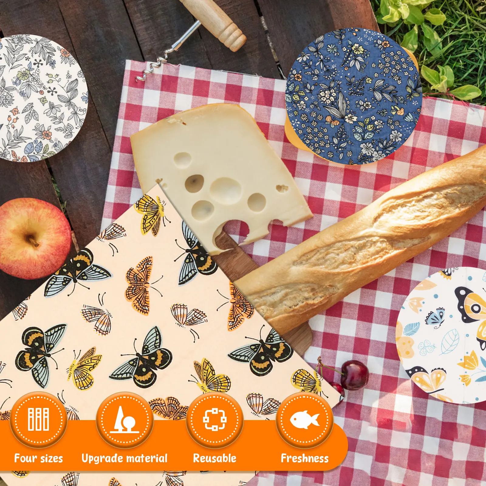 11 Pcs Beeswax Food Wrap Set R - Beeswax Food Wrap review and price