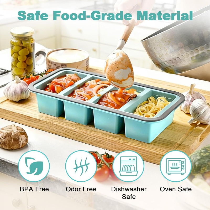 Silicone Freezer Molds with Li - Storage Food Prep review and price