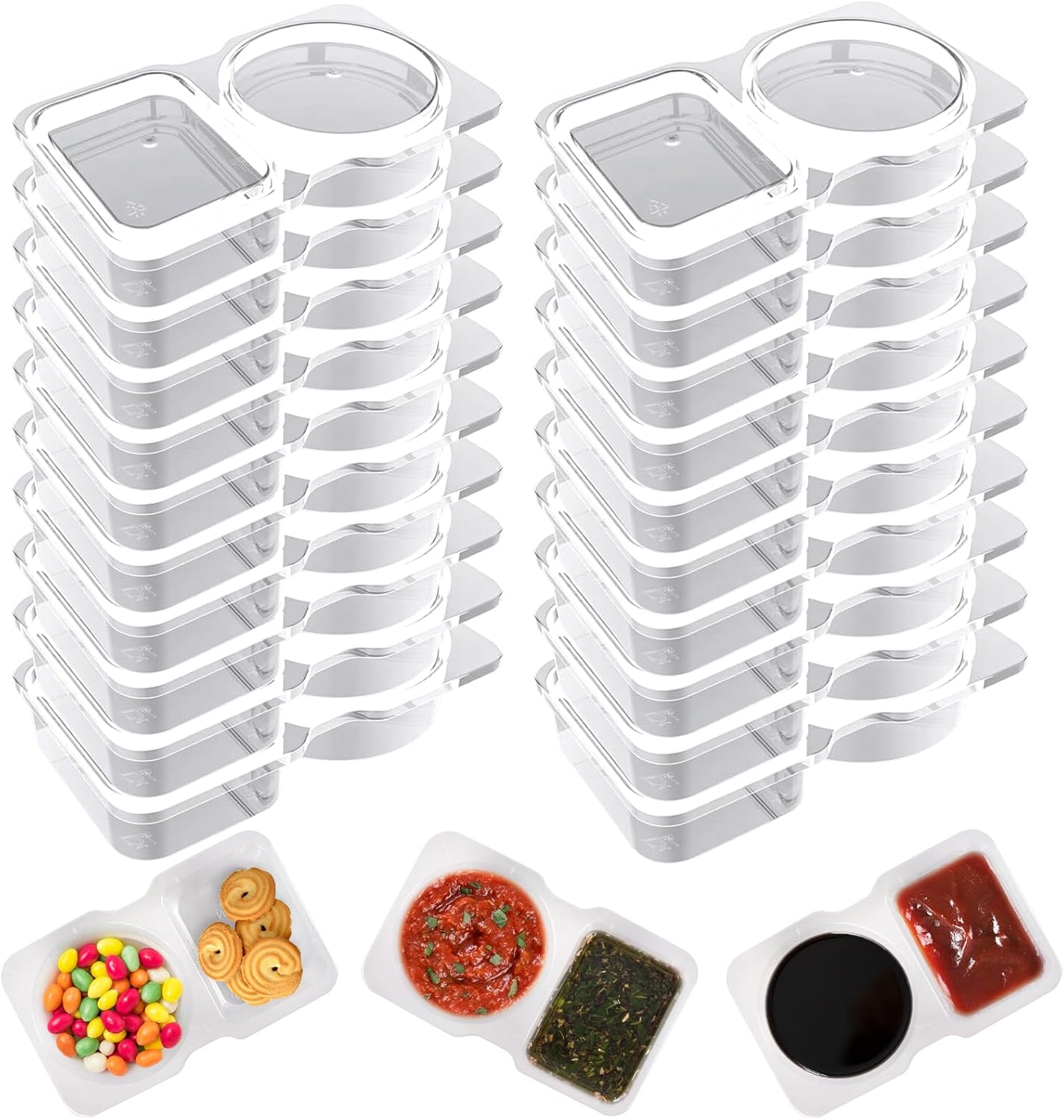 Double Compartment Condiment C - Food Storage Without Plastic review and price