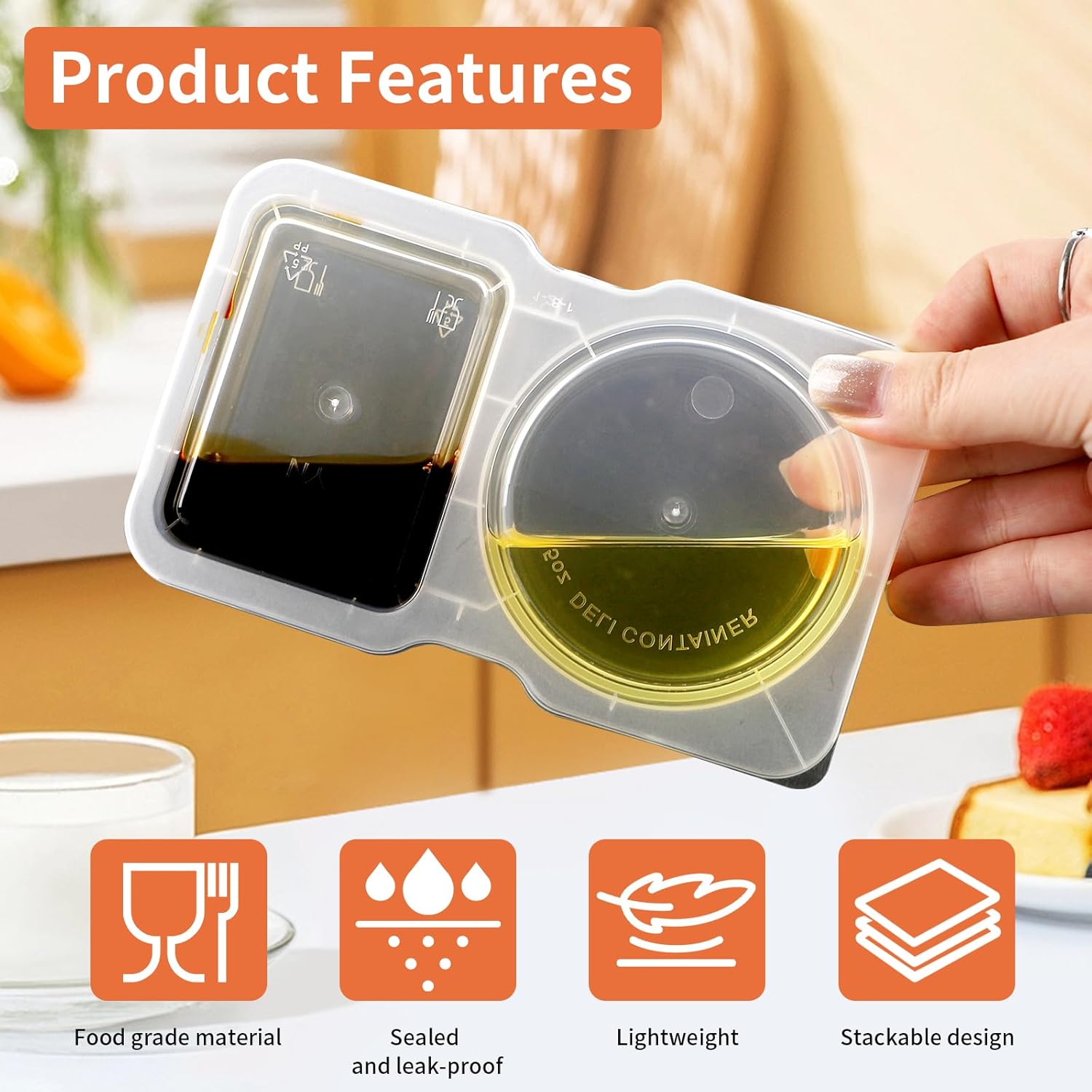 Double Compartment Condiment C - Food Storage Without Plastic review and price