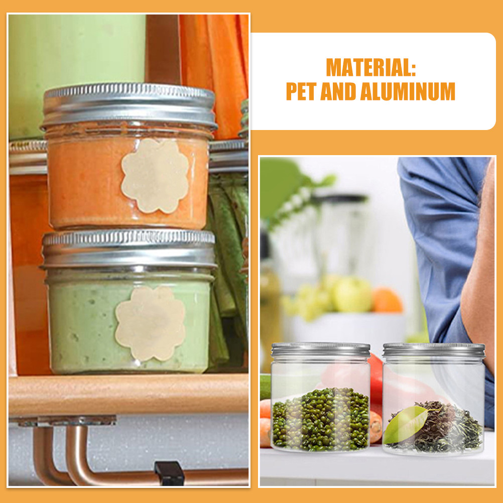 20Pcs Transparent Pet Jars wit - Food Storage Jars review and price