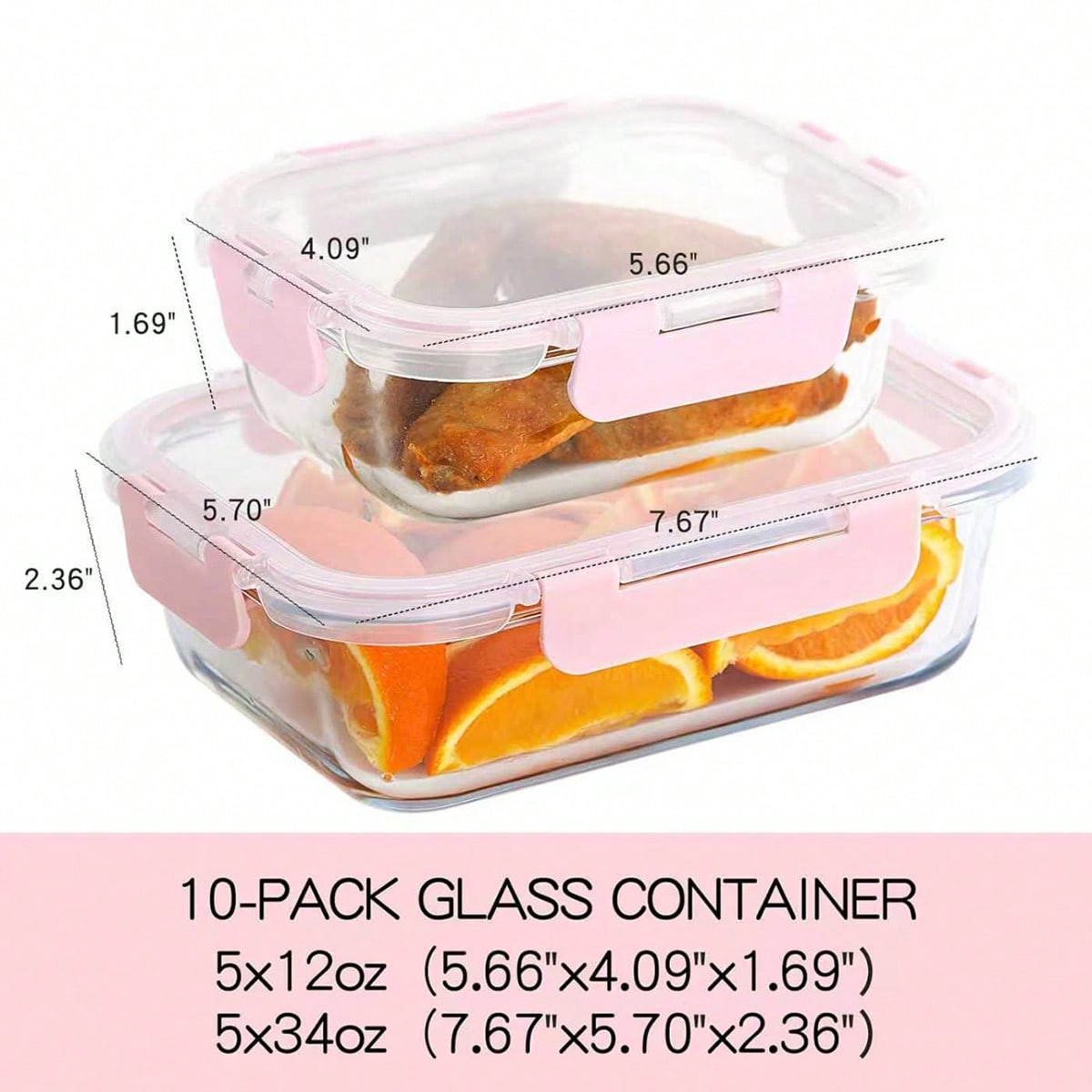10 Pack Glass Meal Prep Contai - Storage Food Prep review and price