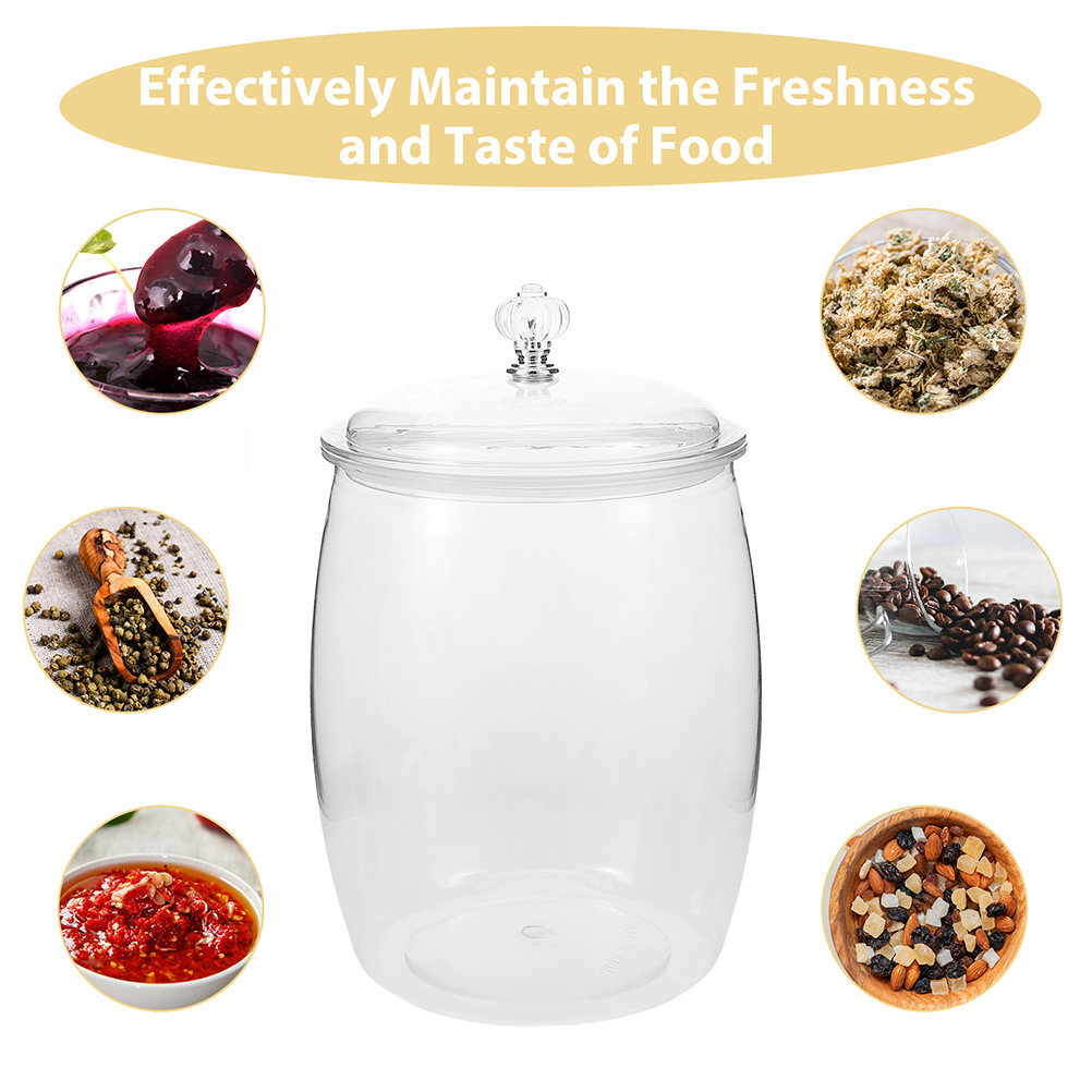Large Clear Plastic Storage Ja - Airtight Cereal Jar review and price