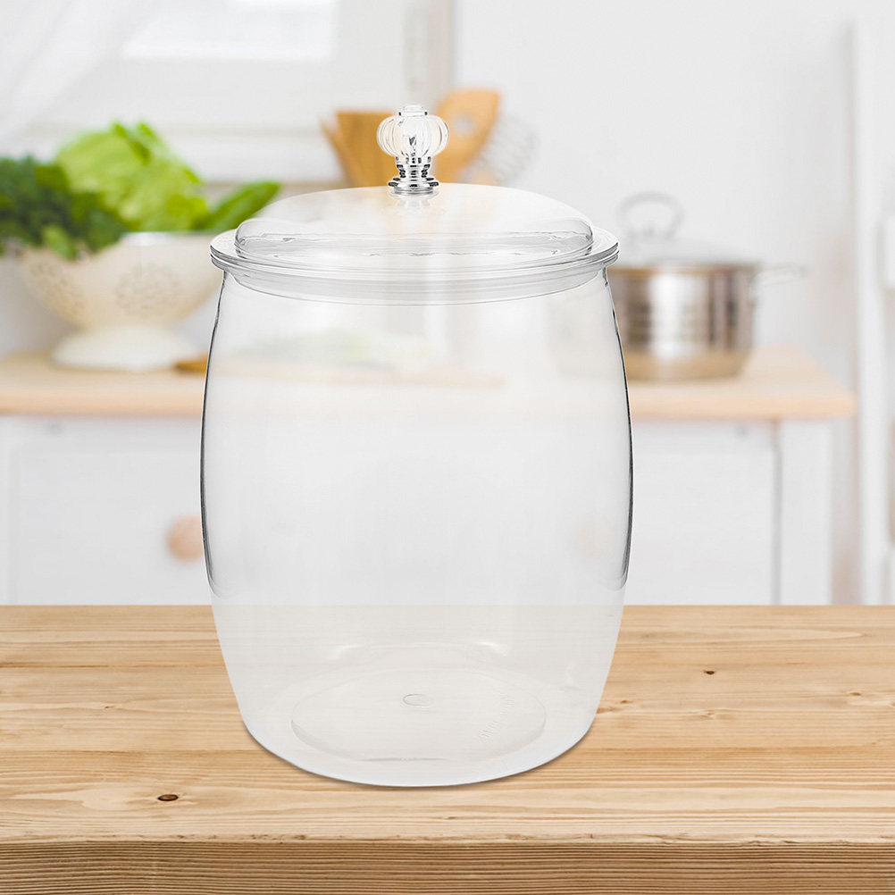 Large Clear Plastic Storage Ja - Airtight Cereal Jar review and price