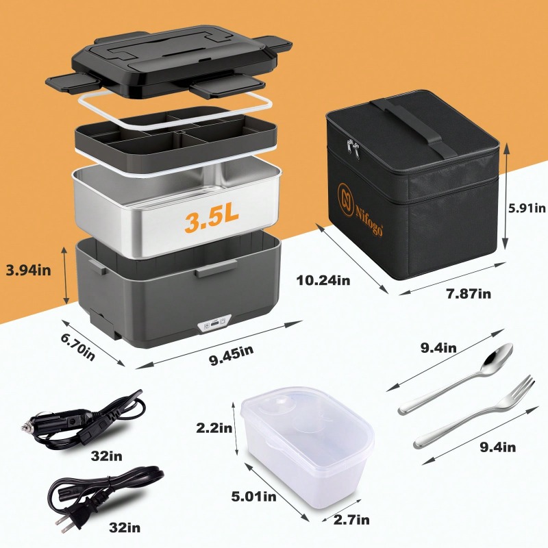 Dual‑Use Electric Heated Lunch - Food Storage Warehouse review and price