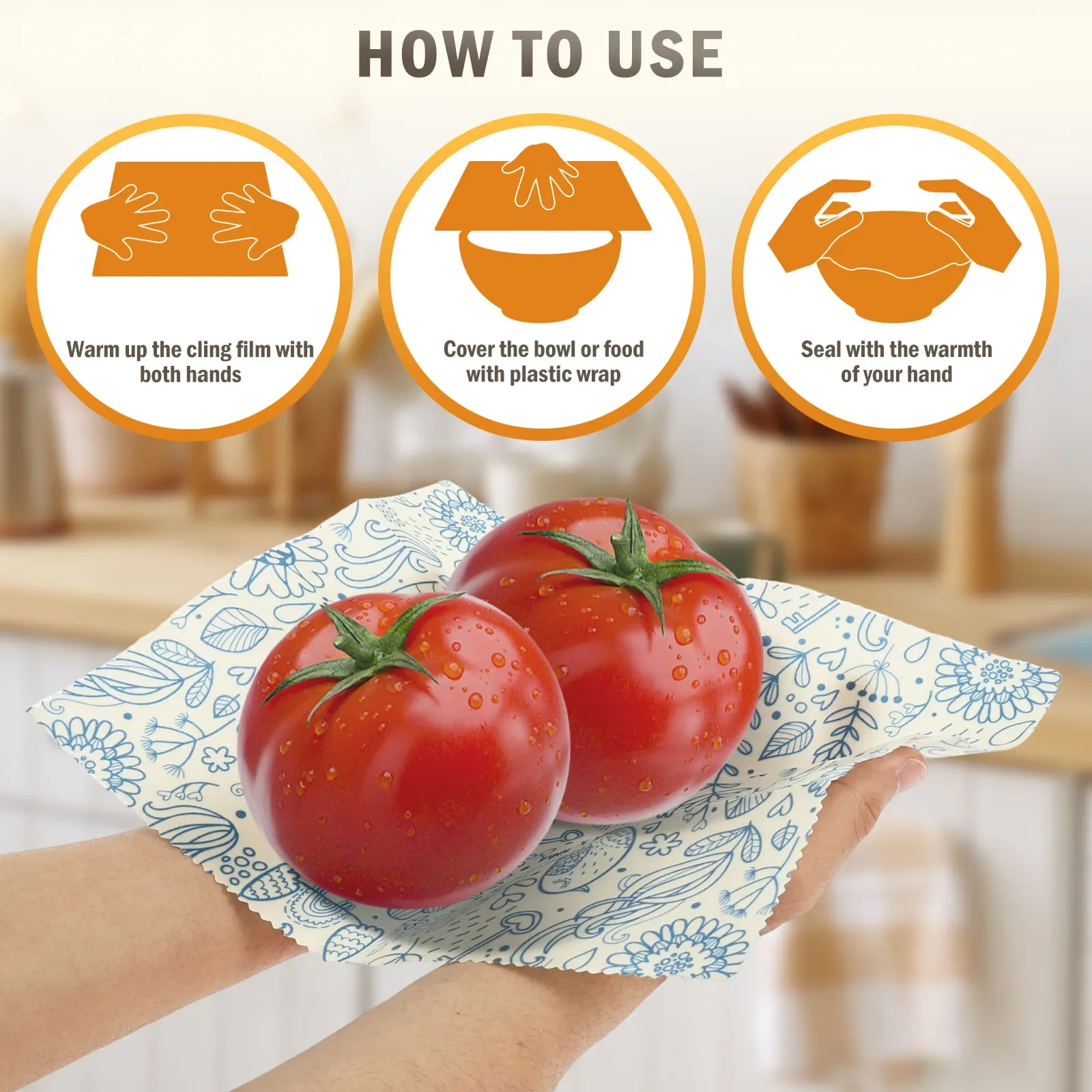 9 Pcs Organic Beeswax Wrap Reu - Beeswax Food Wrap review and price