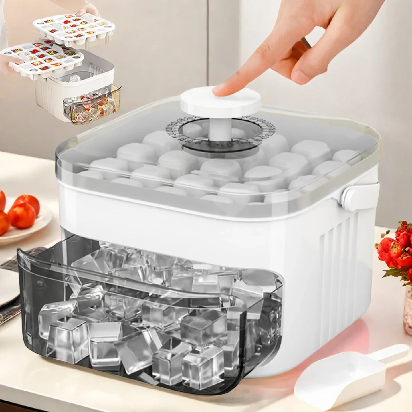 Cube Ice Maker with Easy Press - Food Storage Warehouse review and price