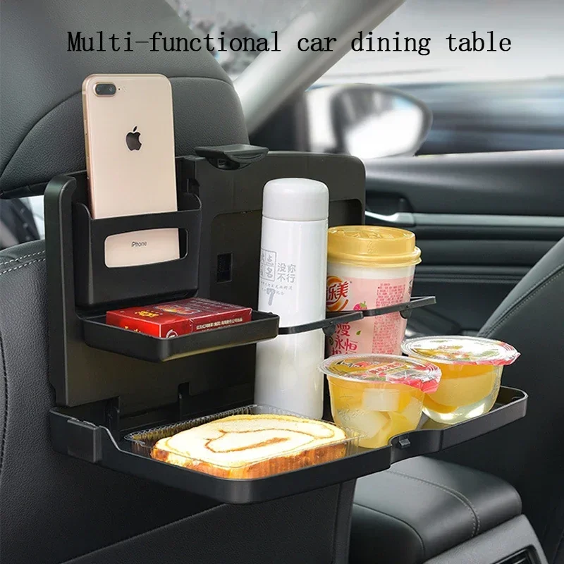 Car Back Seat Foldable Dining  - Food Storage On Table review and price