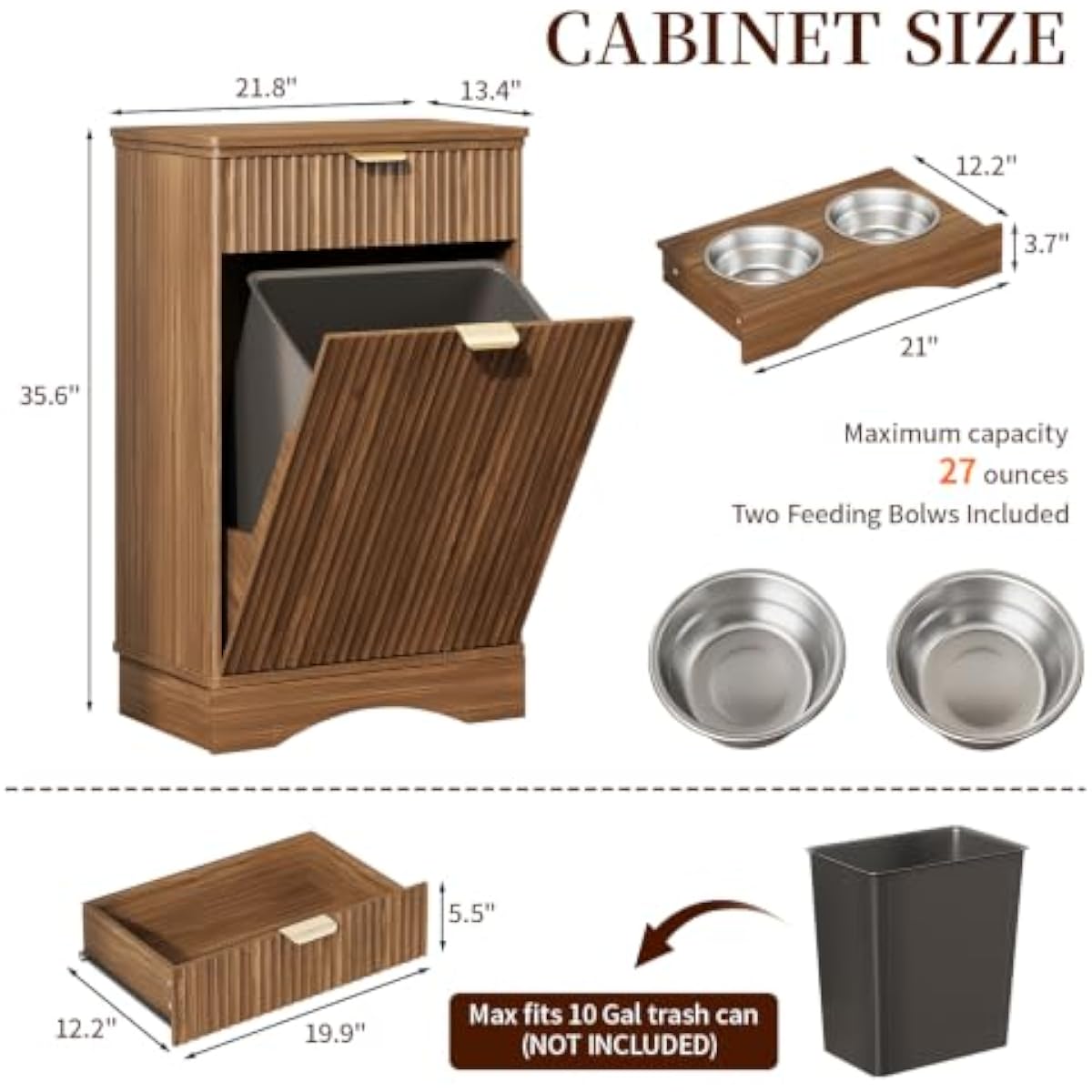 Pet Feeding Station with Tilt- - Food Storage Zone review and price