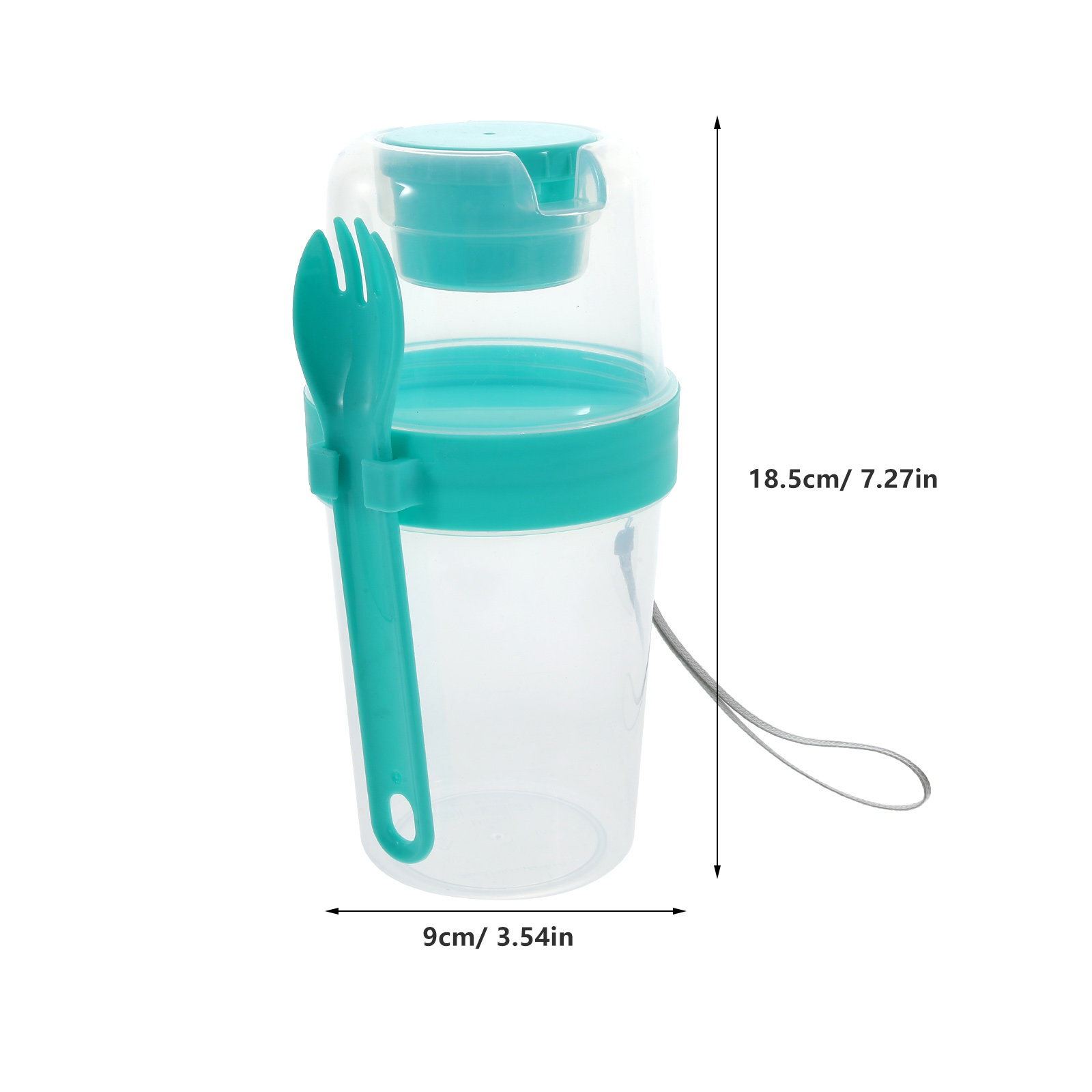 1Set Portable Salad Cup Double - Airtight Cereal Jar review and price
